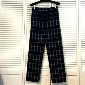 Banana Republic Black Plaid Trousers